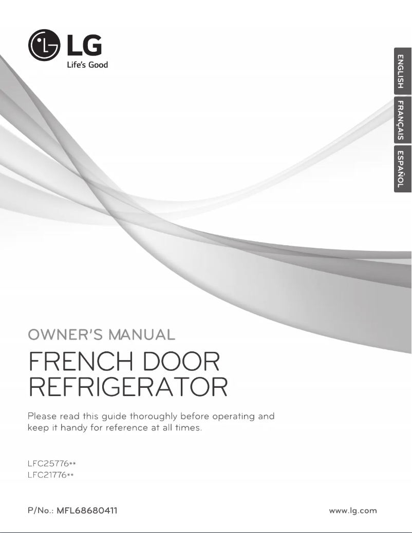 Page 1 de la notice Manuel utilisateur LG LFC25776ST