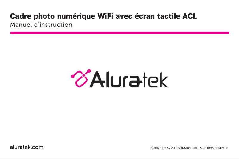 Page n°1 - Manuel utilisateur Aluratek AWDMPF8BB