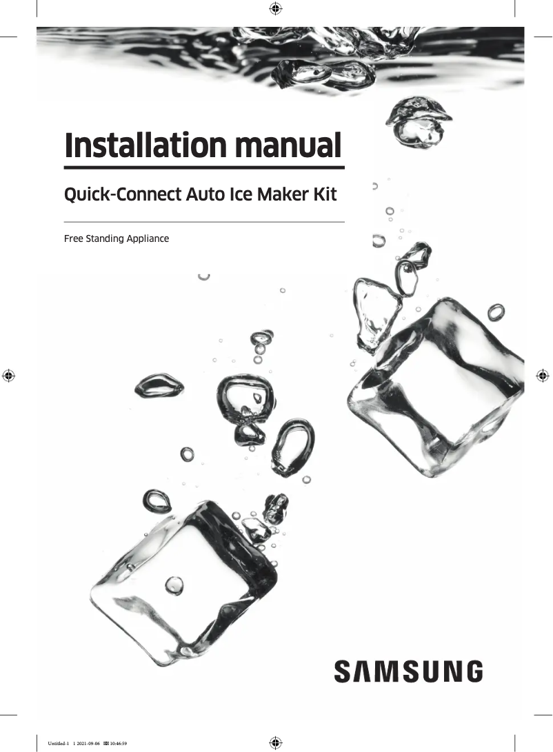 Page n°1 - Guide d'installation Samsung RT21M6213SR/AA