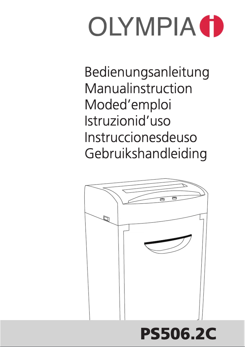 Page 1 de la notice Manuel utilisateur Olympia PS 506.2C