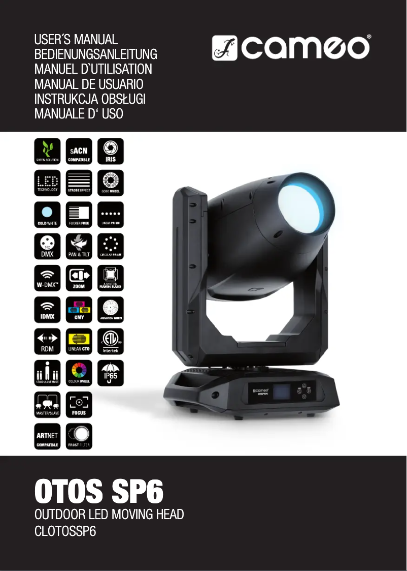 Image de la première page du manuel de l'appareil OTOS SP6