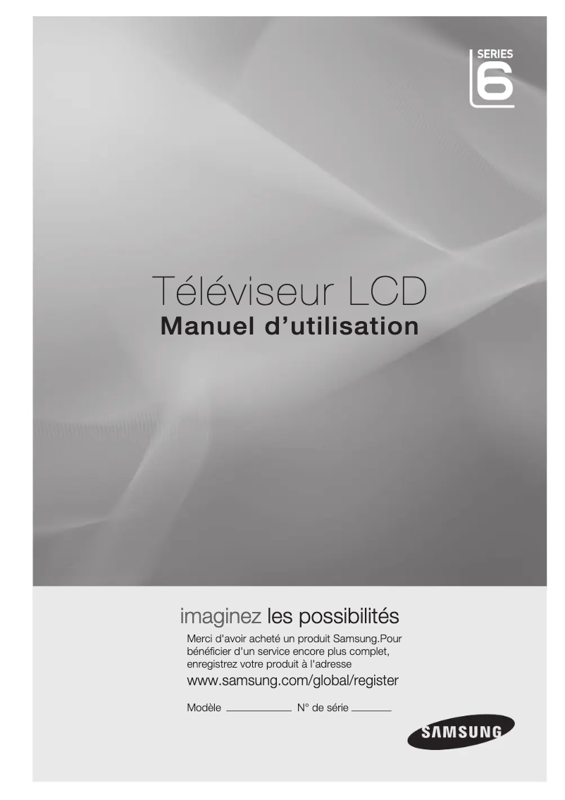 Image de la première page du manuel de l'appareil LA40C650L1R