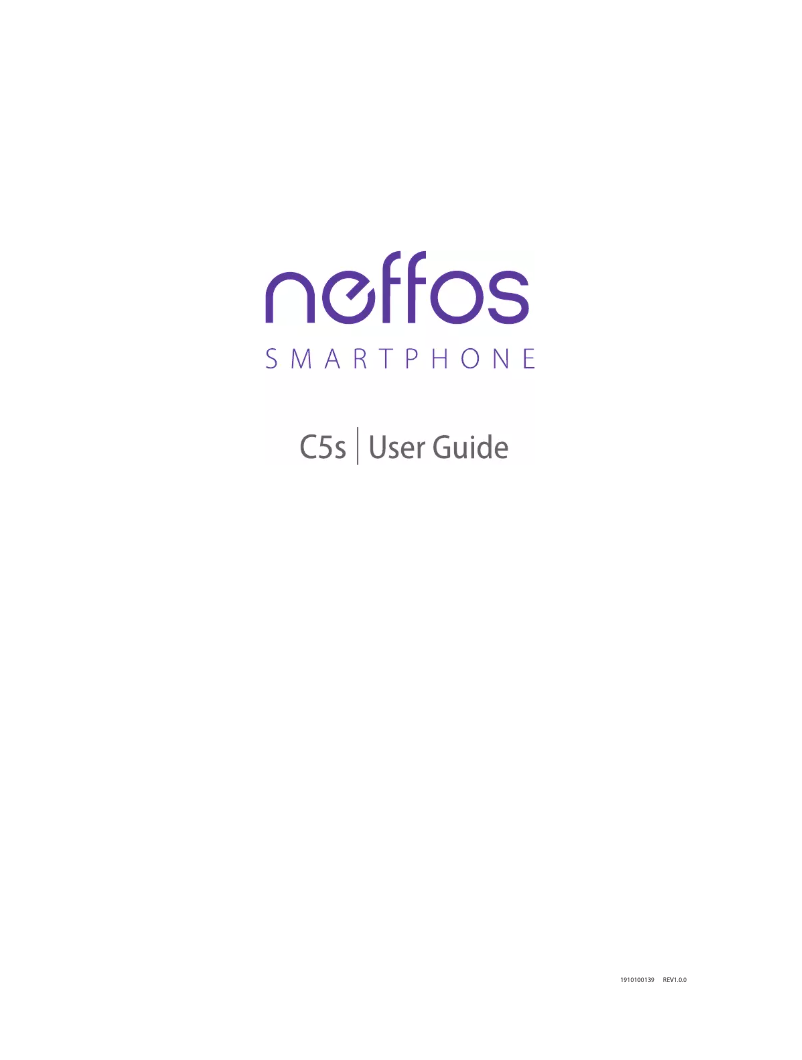 Page n°1 - Manuel utilisateur Neffos C5S
