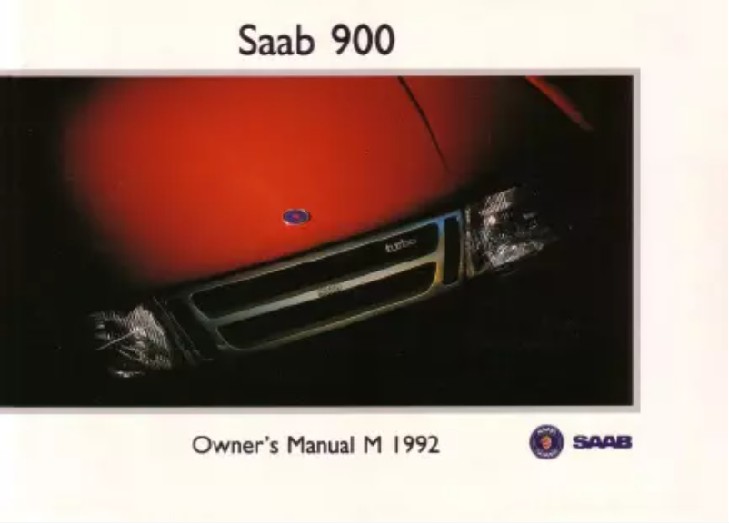 Page 1 de la notice Manuel utilisateur Saab 900 (1992)