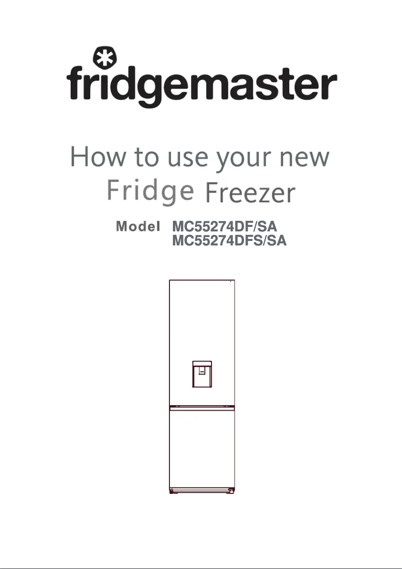 Page 1 de la notice Manuel utilisateur Fridgemaster MC55274DF/SA