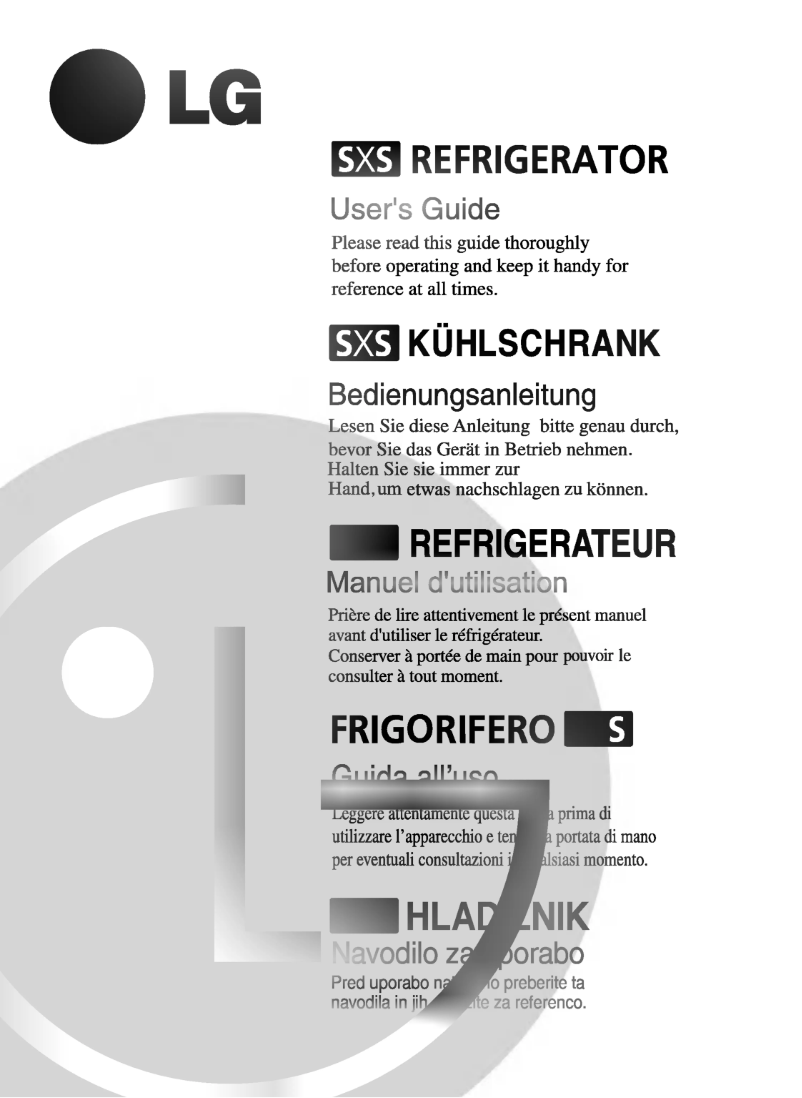 Page n°1 - Manuel utilisateur LG GR-P197QUFK