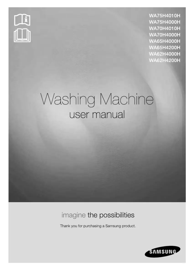 Page 1 de la notice Manuel utilisateur Samsung WA65H4000H