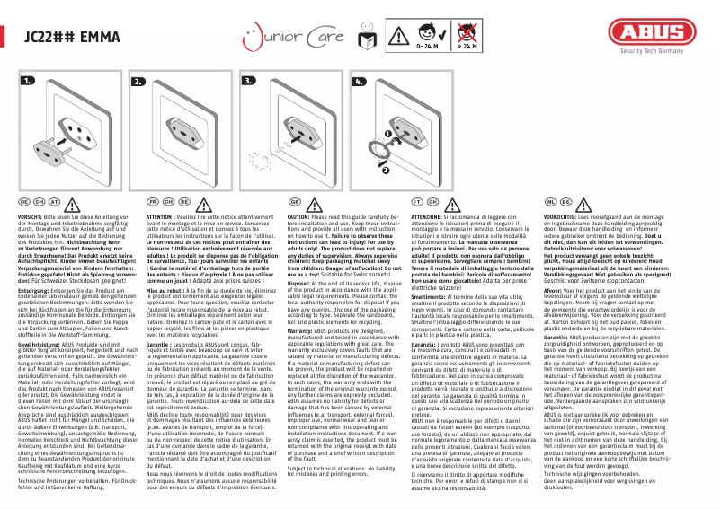 Página 1 del manual Manual de usuario Abus JC2216 EMMA