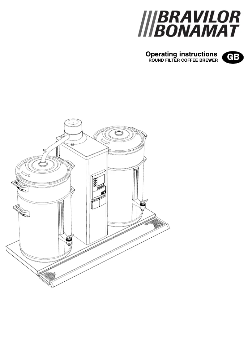 Page 1 de la notice Manuel utilisateur Bravilor Bonamat B10