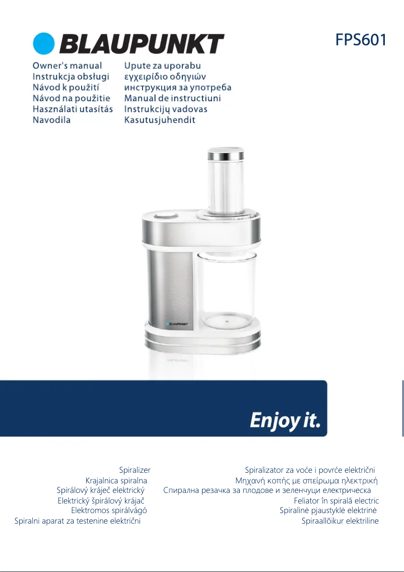 Page n°1 - Manuel utilisateur Blaupunkt FPS601