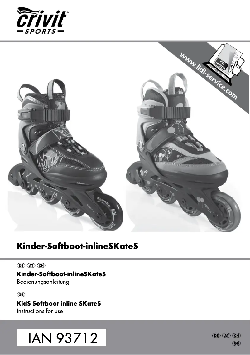 Page 1 de la notice Manuel utilisateur Crivit KI-1740