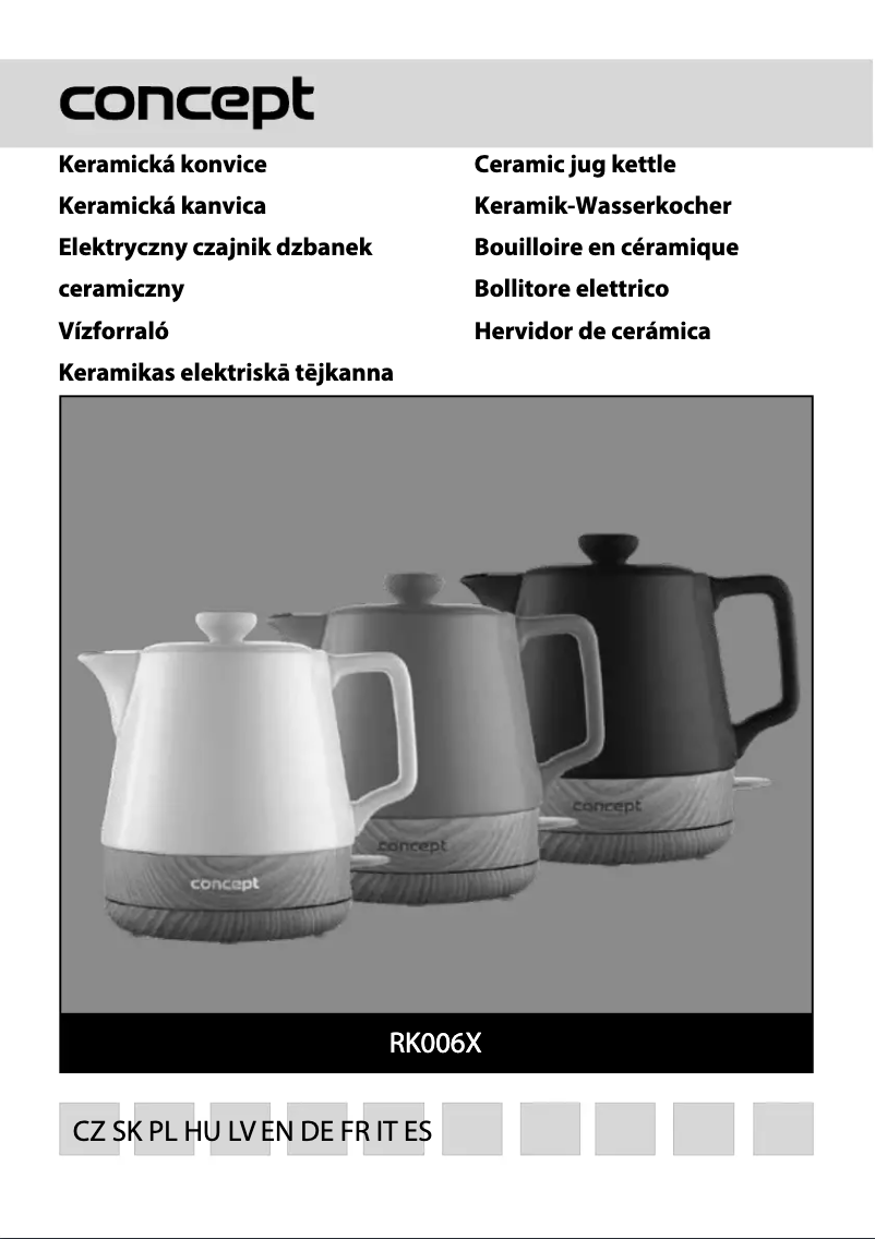 Image de la première page du manuel de l'appareil RK0060