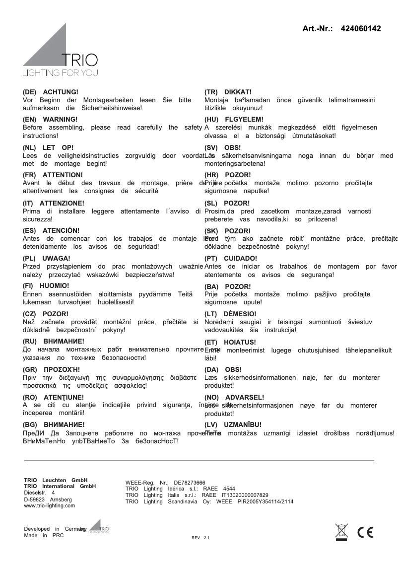 Image de la première page du manuel de l'appareil Hoosic 424060142
