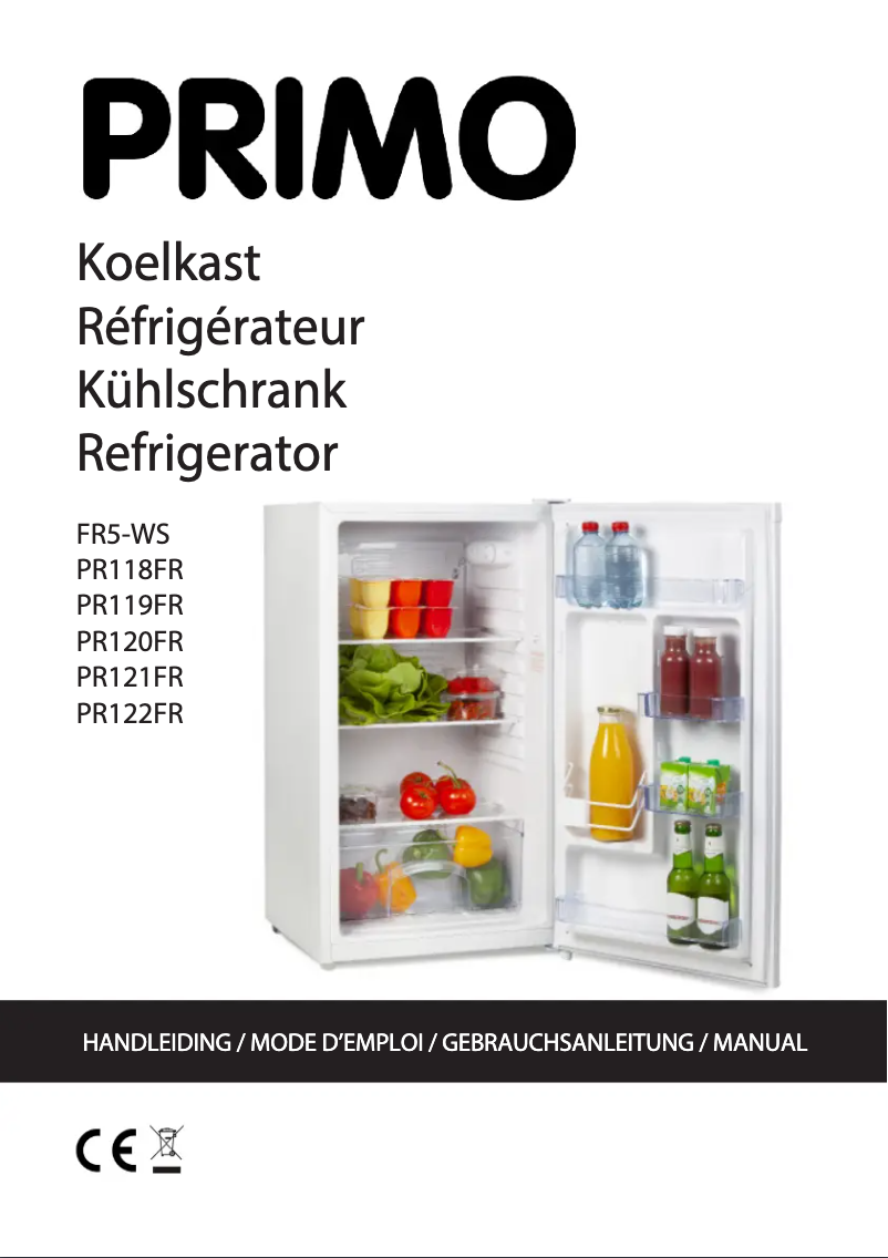 Page n°1 - Manuel utilisateur Primo PR122FR