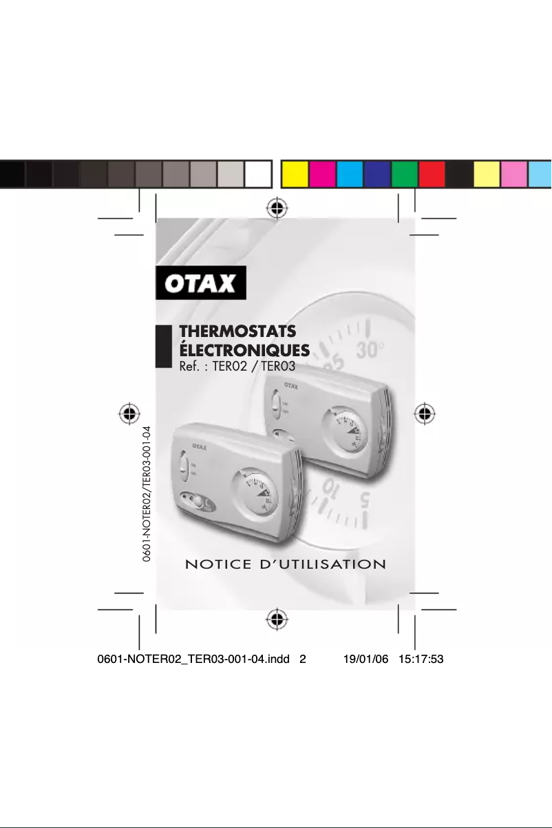 Page 1 de la notice Manuel utilisateur Otio TERO2