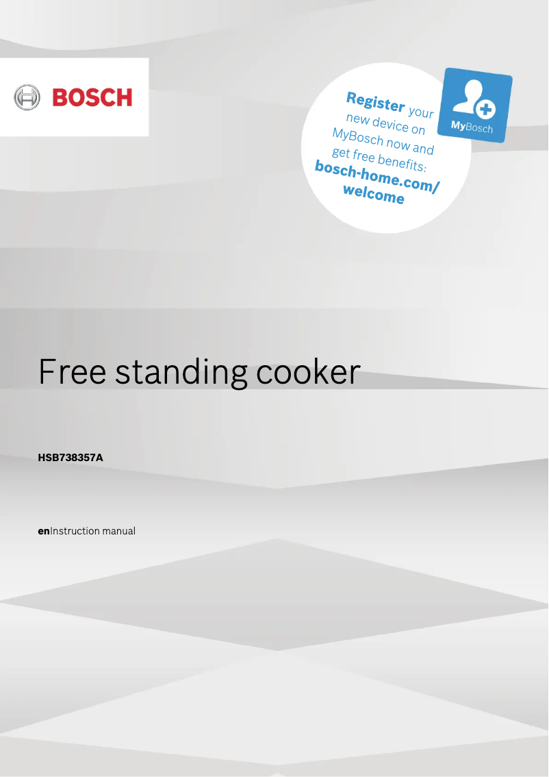 First page image of the manual for HSB738357A