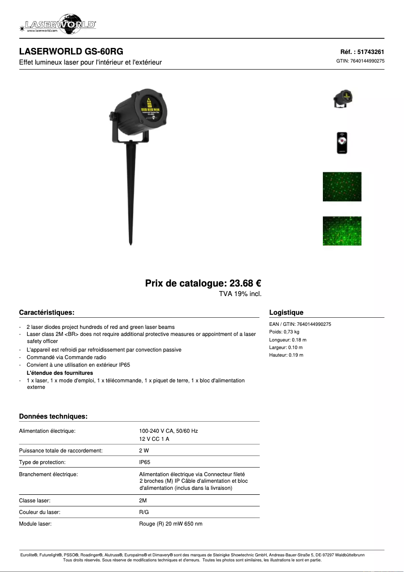 Image de la première page du manuel de l'appareil GS-60RG