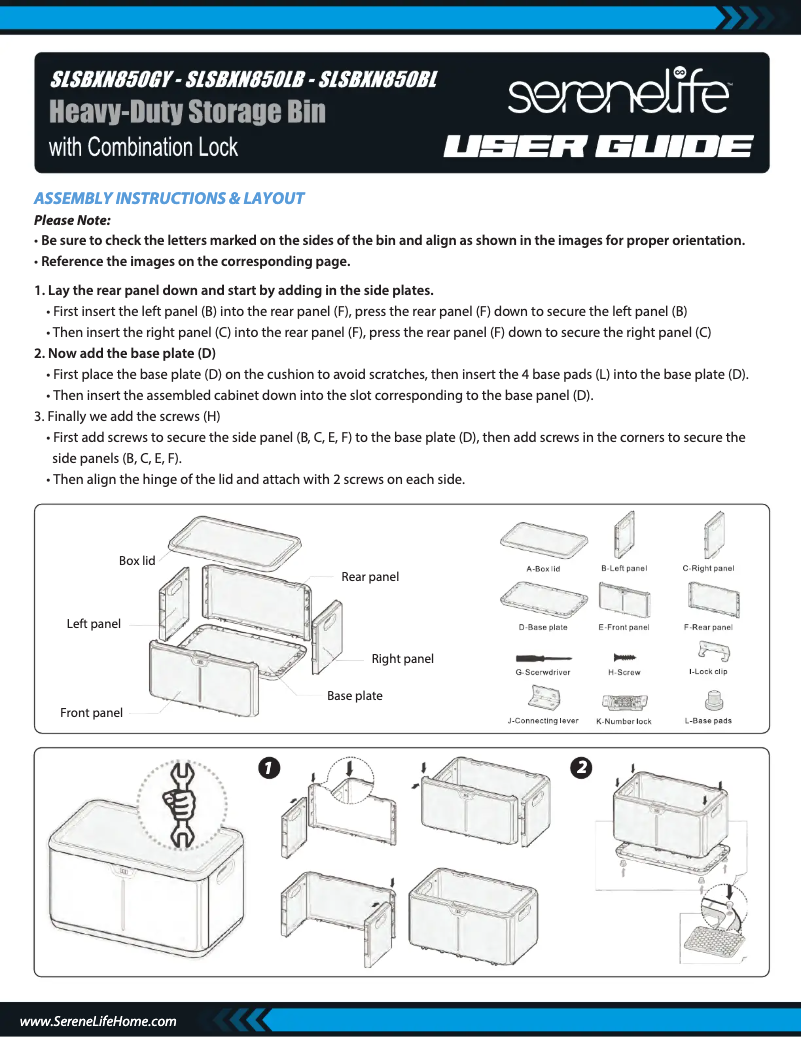 Image de la première page du manuel de l'appareil SLSBXN850LB