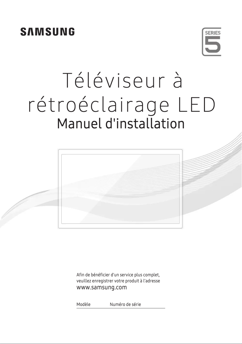 Page 1 de la notice Guide d'installation Samsung HG32EE590SK