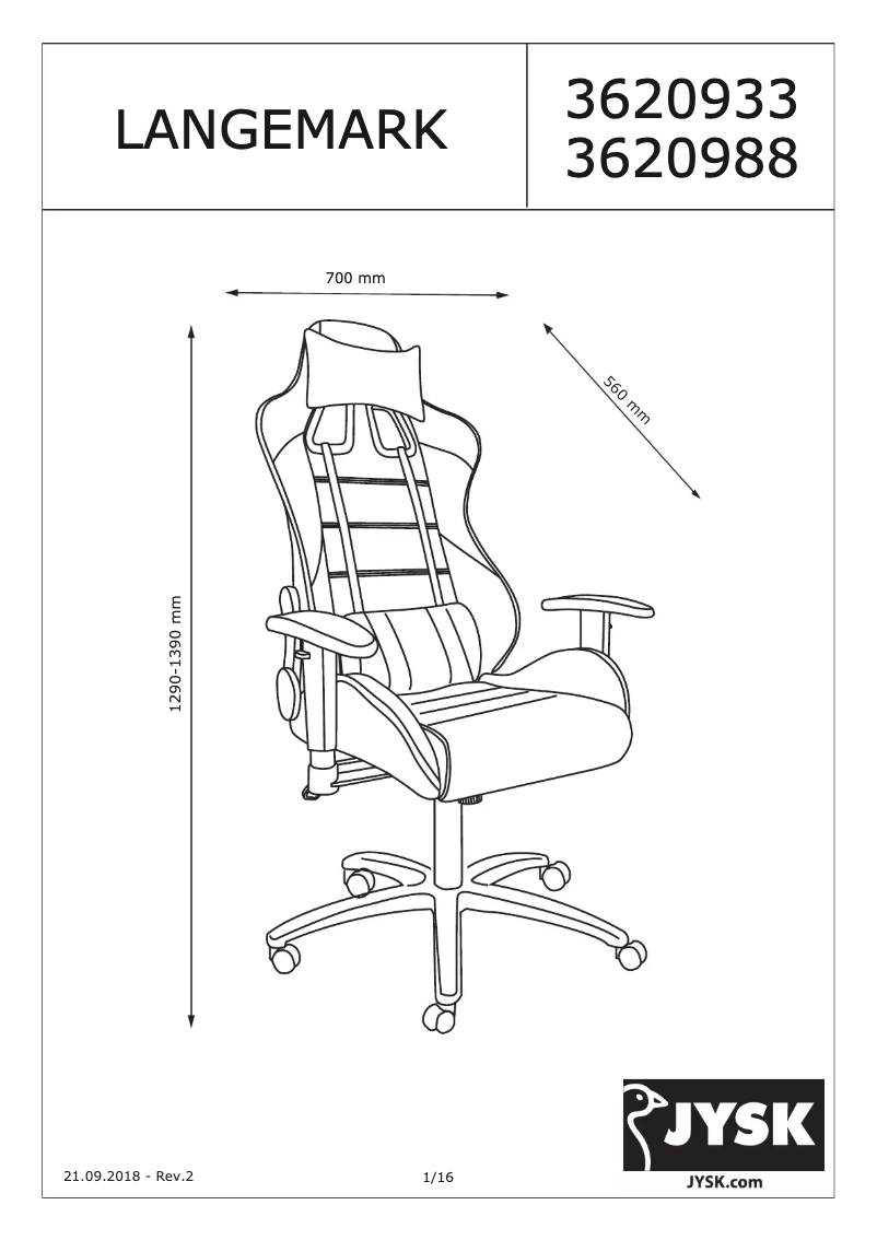 Página 1 del manual Manual de usuario JYSK Lamdrup