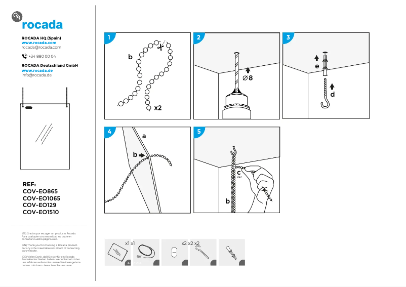 Image de la première page du manuel de l'appareil COV-EO1510