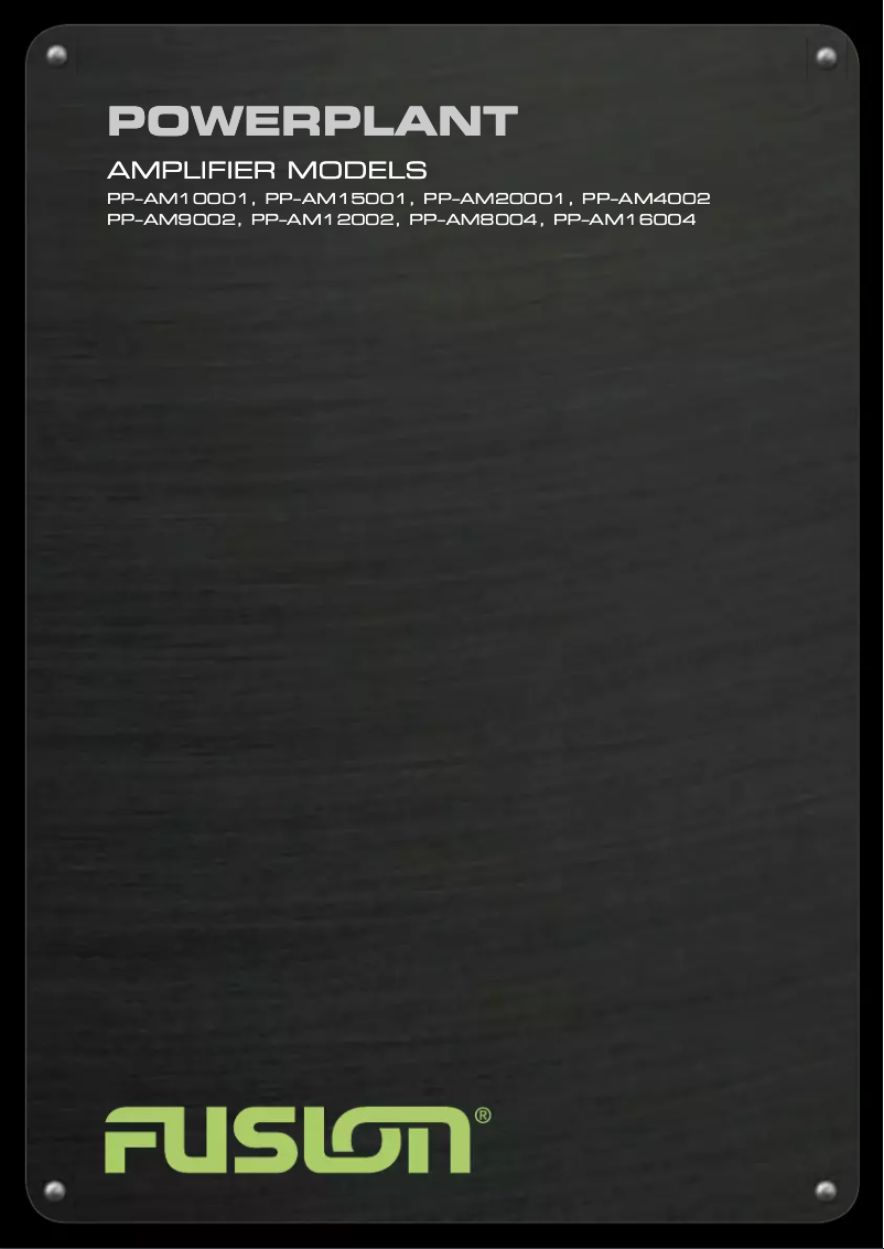 Image de la première page du manuel de l'appareil PP-AM4002