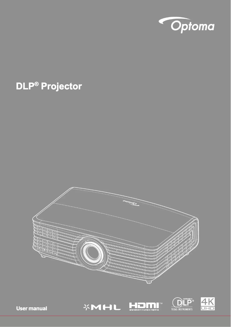 Page n°1 - Mode d'emploi Optoma UHD60