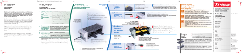 Page 1 de la notice Manuel utilisateur Trisa Raclino Duo 7532-46