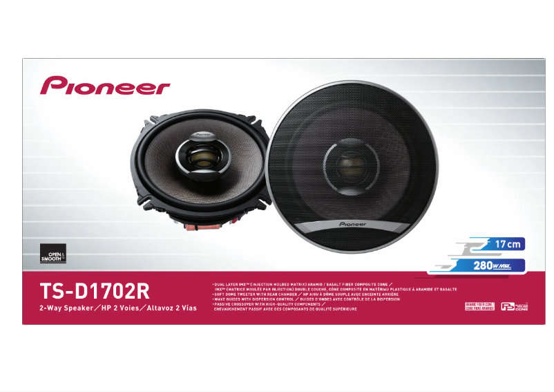 Page n°1 - Manuel utilisateur Pioneer TS-D1702R