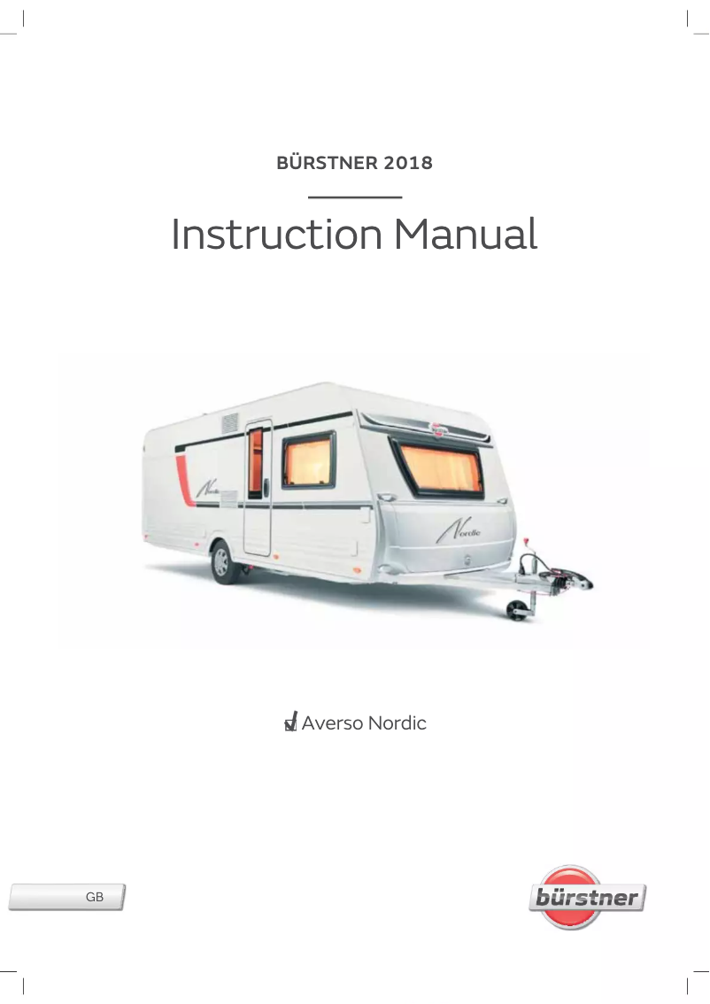 Page n°1 - Manuel utilisateur Bürstner Averso Nordic (2019)