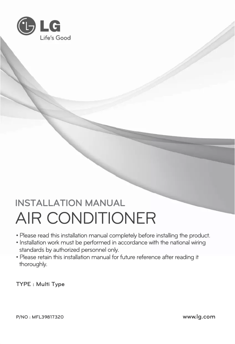 Page 1 de la notice Manuel utilisateur LG A4UQ306FA2