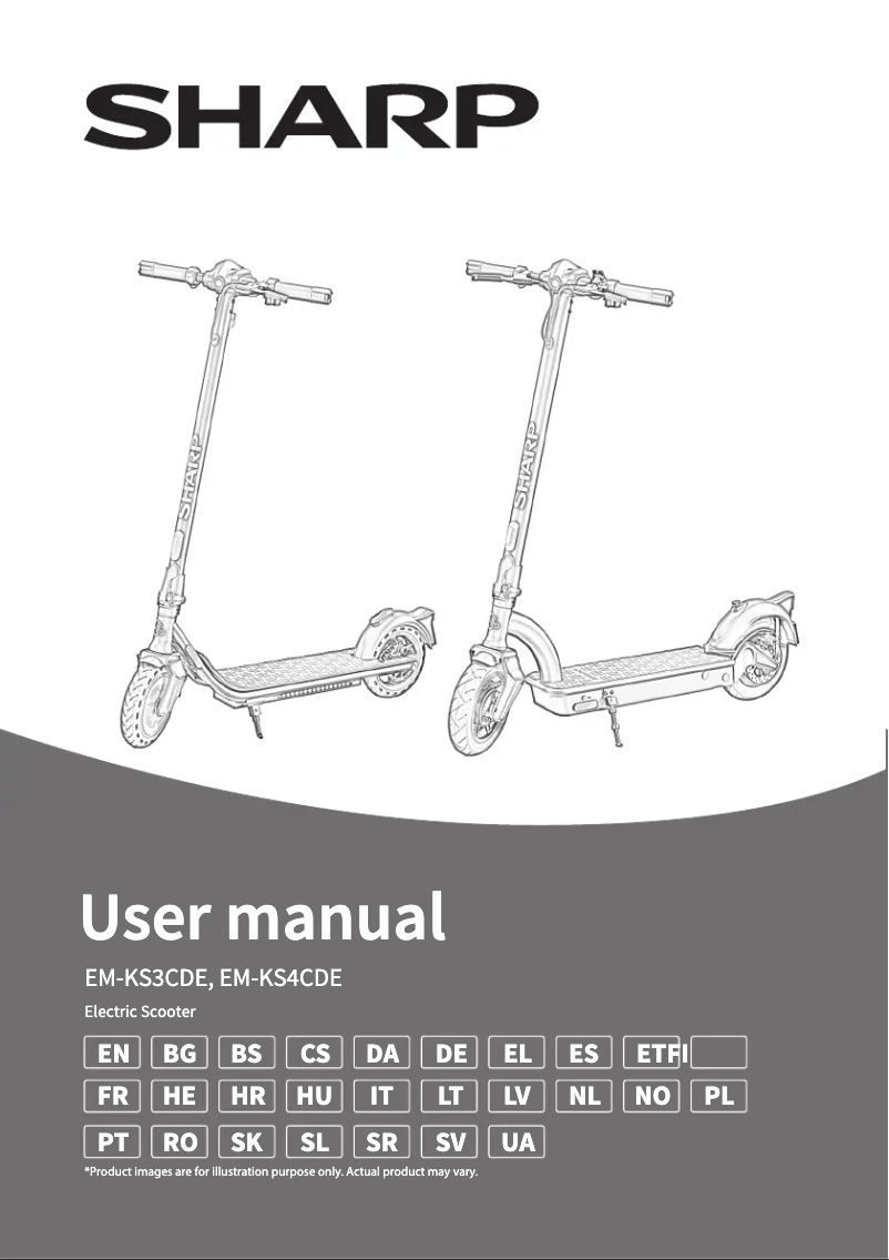 Page 1 de la notice Manuel utilisateur Sharp EM-KS3CDE