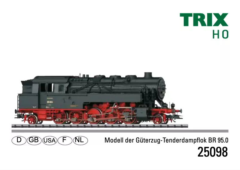 Page 1 de la notice Manuel utilisateur Trix 25098