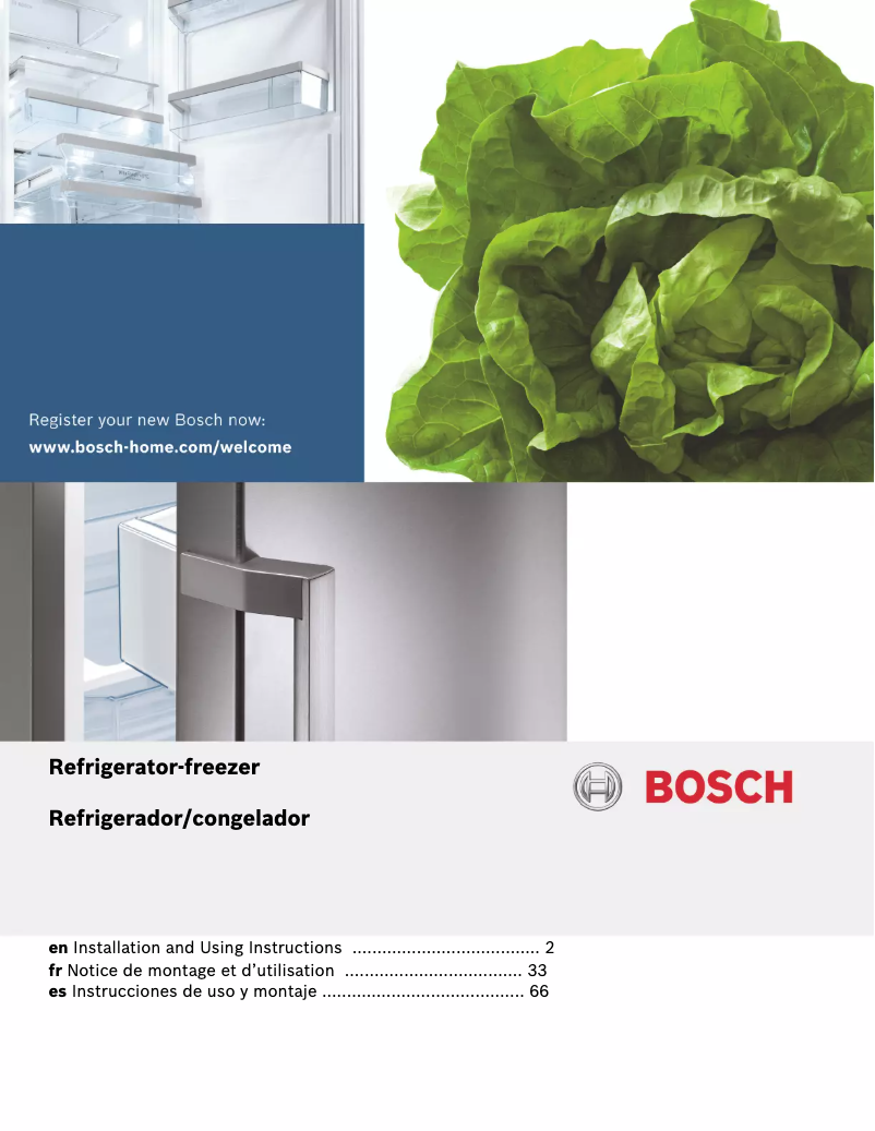 Page 1 de la notice Guide d'installation Bosch B36CL81ENG