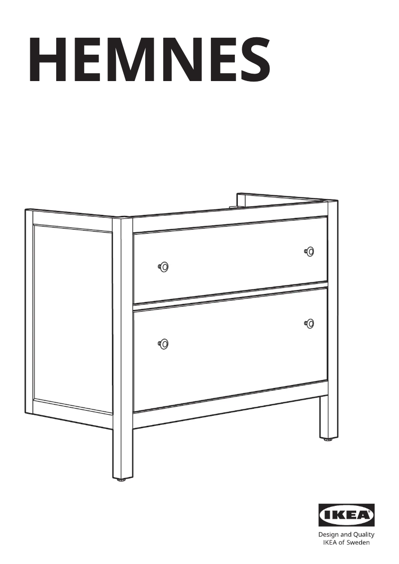 Page 1 de la notice Manuel utilisateur Ikea HEMNES 902.176.65