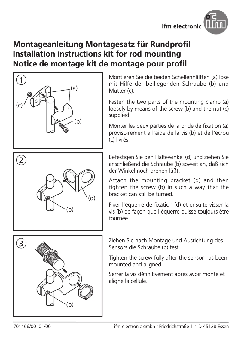 Page 1 de la notice Manuel utilisateur IFM E20862