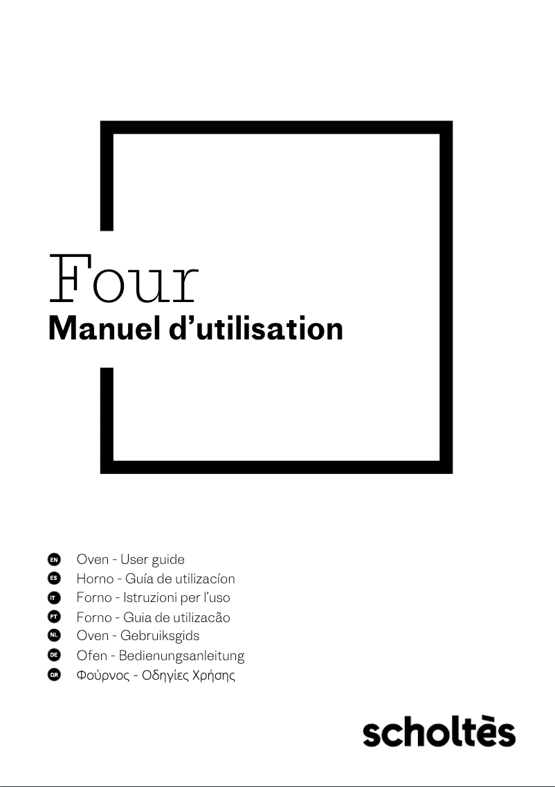 Page 1 de la notice Manuel utilisateur Scholtès SOFP1610W