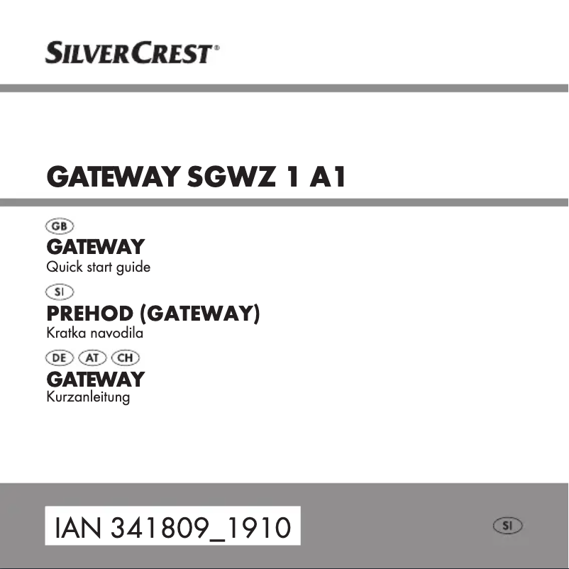 Page n°1 - Manuel utilisateur SilverCrest SGWZ 1 A1