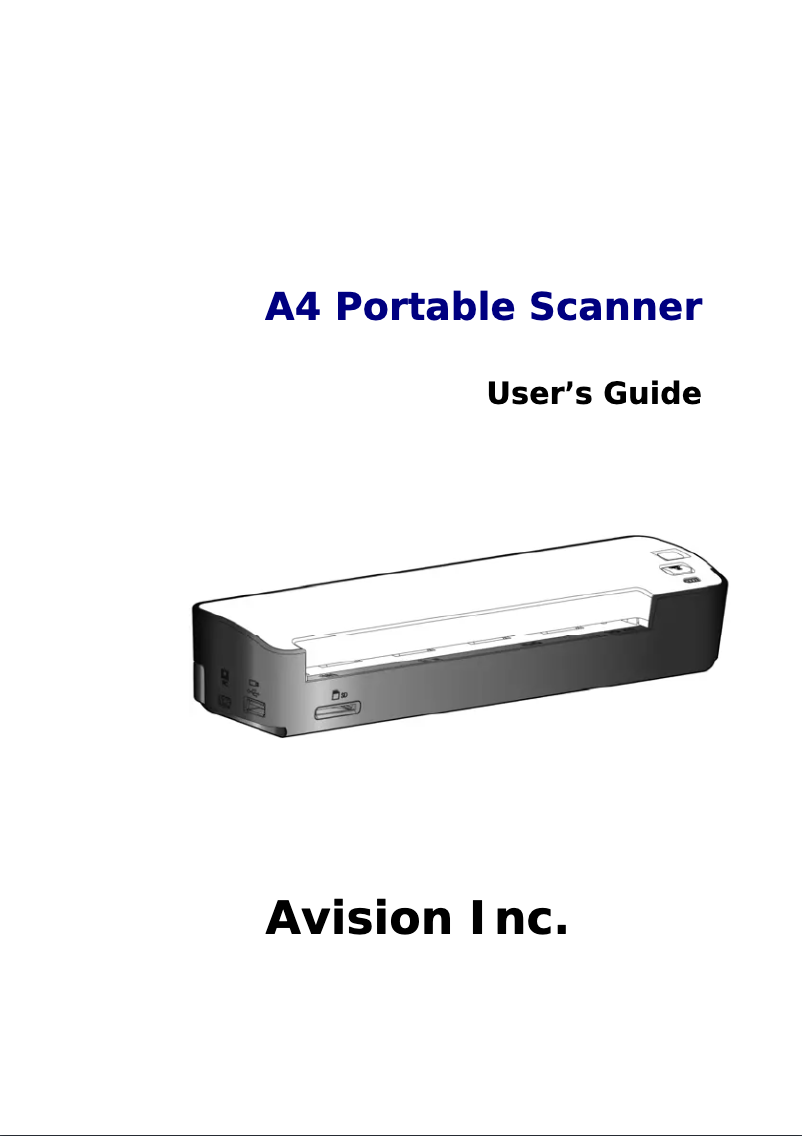 Page 1 de la notice Manuel utilisateur Avision IS25