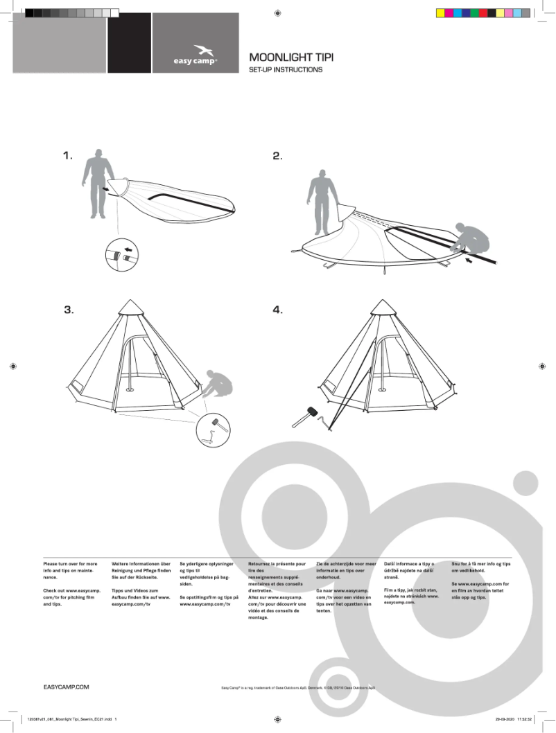 Página 1 del manual Manual de usuario Easy Camp Moonlight Tipi