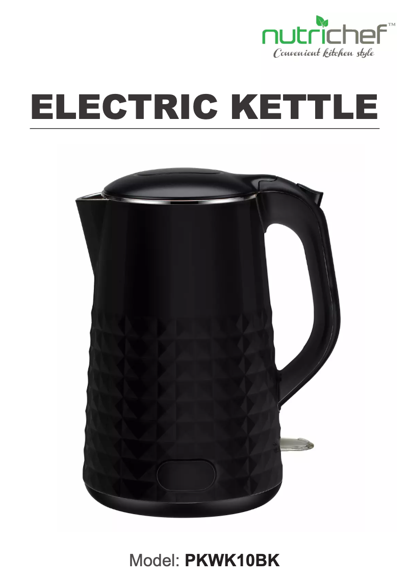 Image de la première page du manuel de l'appareil PKWK10BK