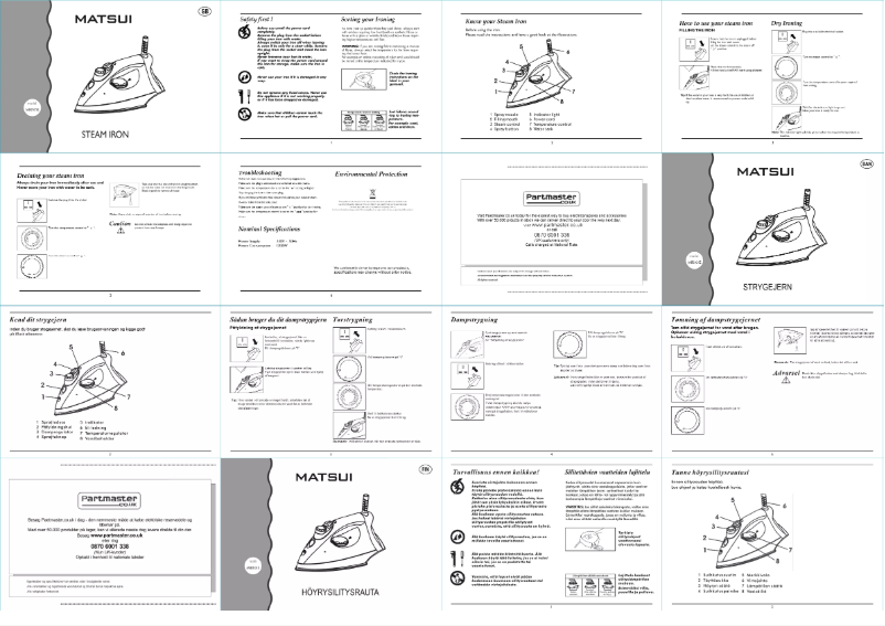 Page 1 de la notice Manuel utilisateur Matsui MIR101E