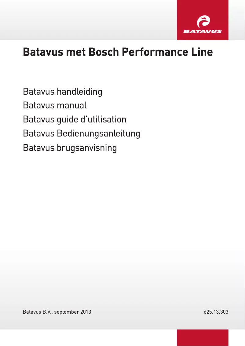 Page 1 de la notice Manuel utilisateur Batavus Isola E-go