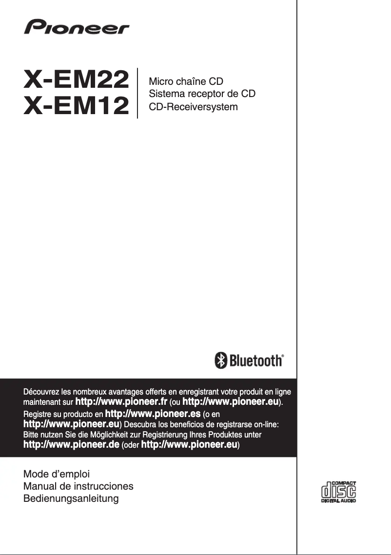 Page n°1 - Manuel utilisateur Pioneer X-EM22