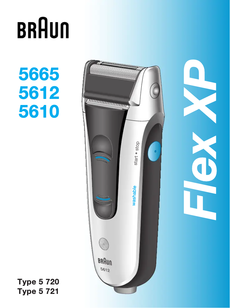 Page 1 de la notice Manuel utilisateur Braun Flex XP 5612
