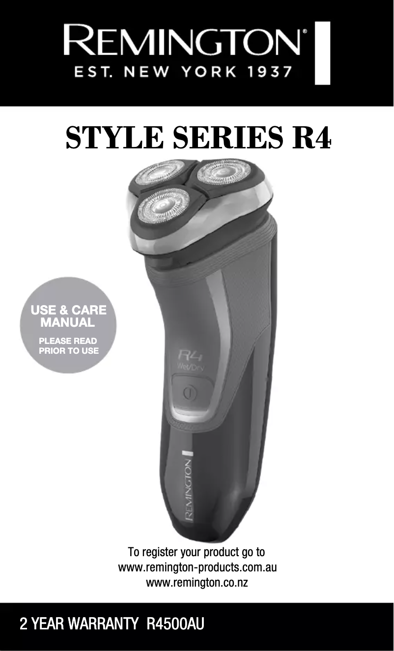 Image de la première page du manuel de l'appareil R4