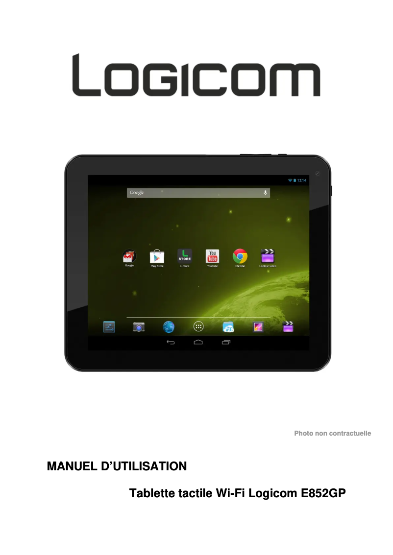 Image de la première page du manuel de l'appareil E852GP