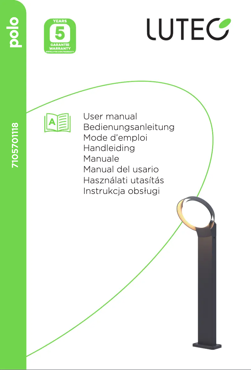 Page 1 de la notice Manuel utilisateur Lutec Polo