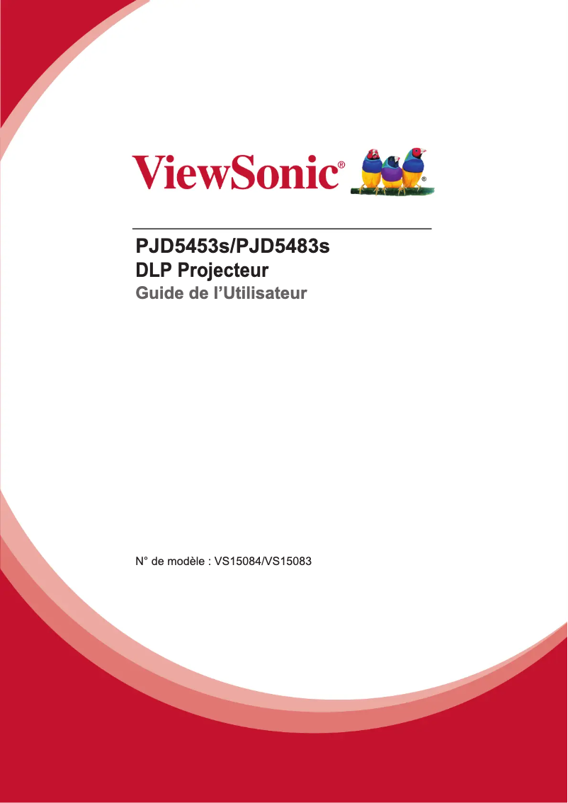 Page n°1 - Manuel utilisateur Viewsonic PJD5483s