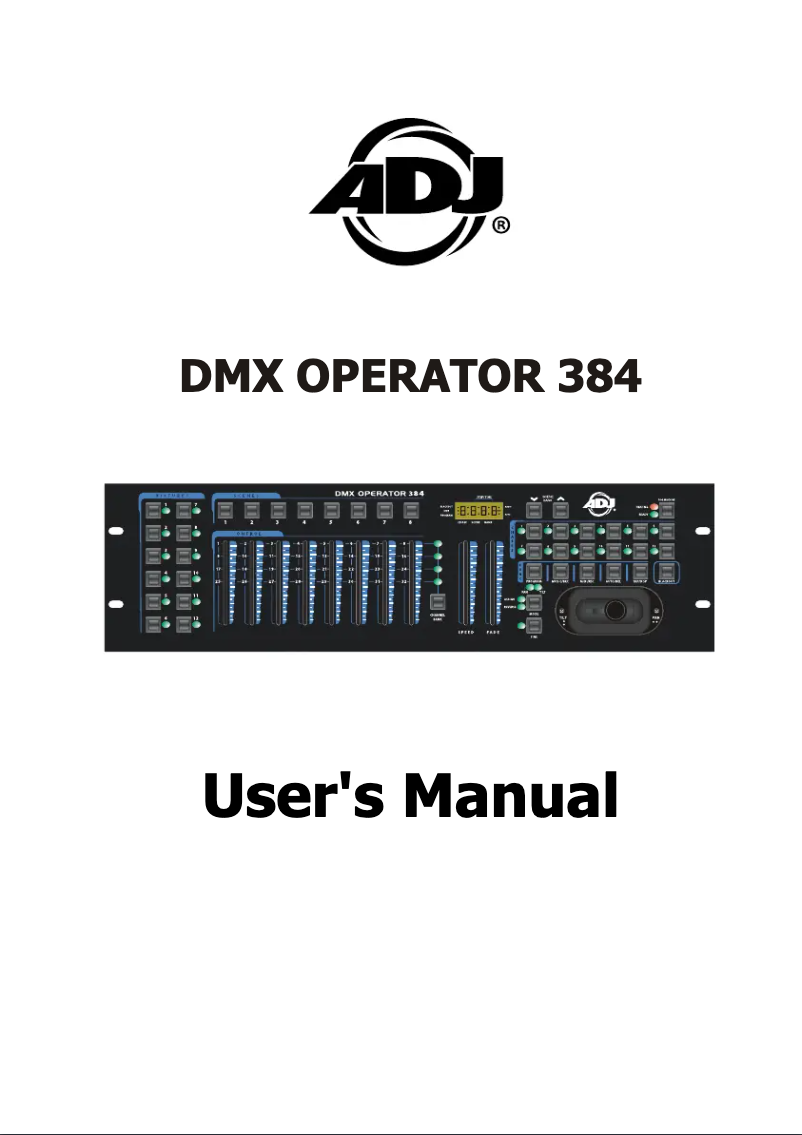 Page 1 de la notice Manuel utilisateur American DJ DMX Operator 384